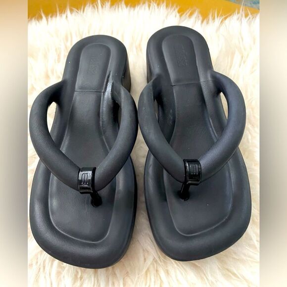 Melissa Free Platform Wedge Black 7/38 - Picture 4 of 9